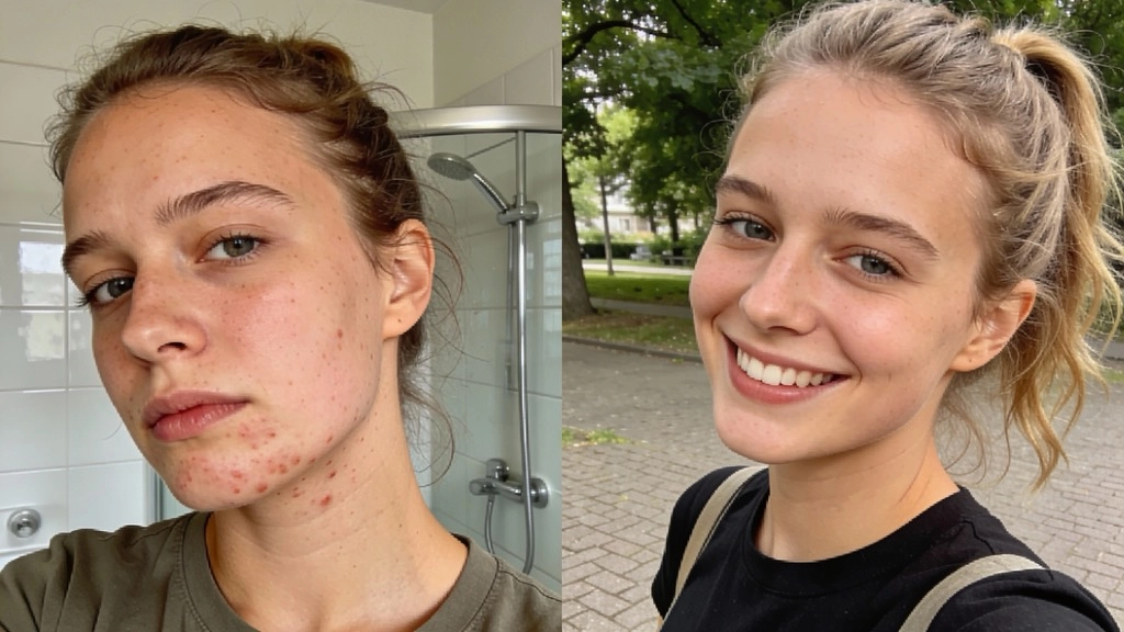 Frau mit reiner Haut
